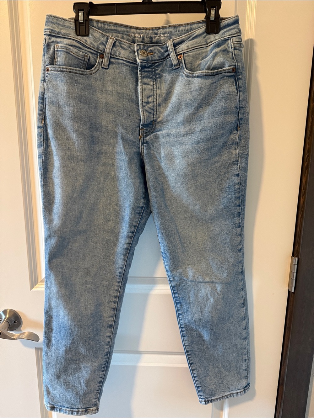 Old Navy OG Straight High Rise Light Wash  Jeans